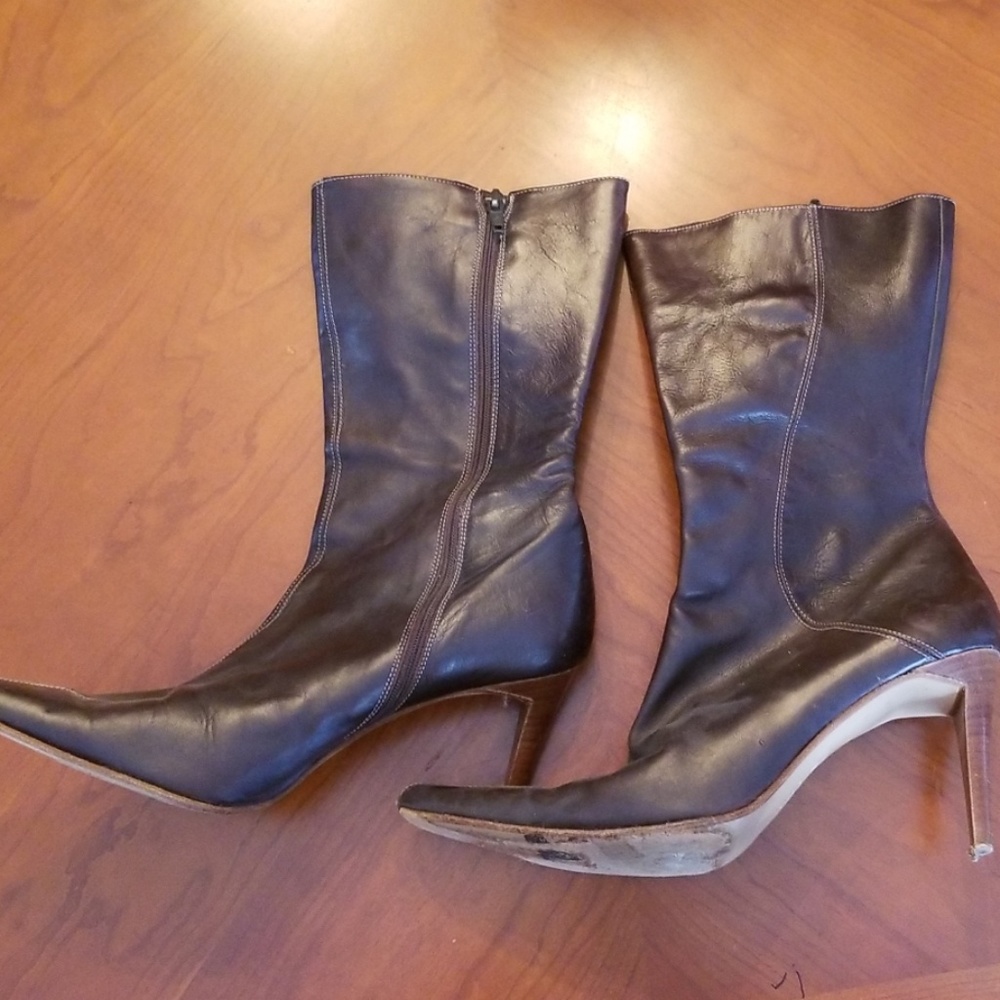 Kenneth cole brown leather boots